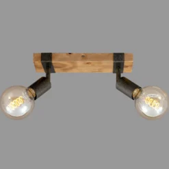 Deckenleuchte Wood Basic, zweiflammig