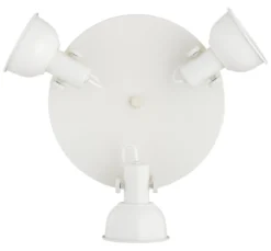 Deckenrondell Trogir, beige, 3-flammig, Stahl, Ø 30 cm