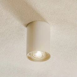 Deckenspot Bima, rund weiß