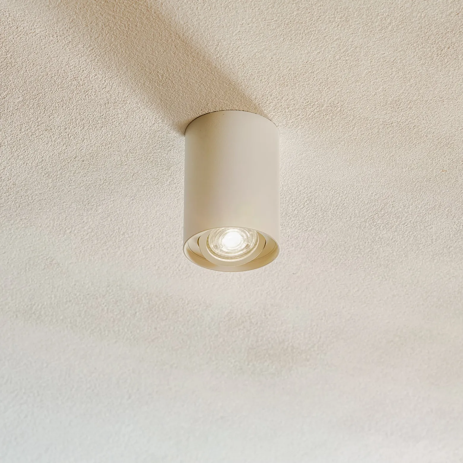 Deckenspot Bima, rund weiß