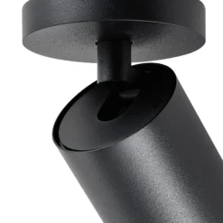 Deckenspot CAN TILT, schwarz, Ø 8 cm, 1-flammig, Metall GU10
