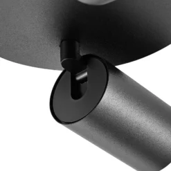 Deckenspot CAN TILT, schwarz, Ø 20 cm, 2-flammig Metall GU10