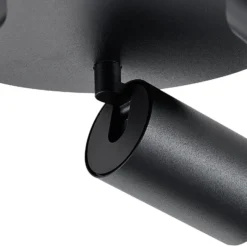 Deckenspot CAN TILT, schwarz, Ø 25 cm, 3-flammig Metall GU10