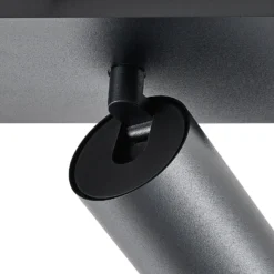 Deckenspot CAN TILT, schwarz, 31 x 9 cm, 2-flg., Metall GU10