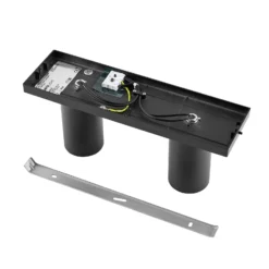 Deckenspot CAN TILT, schwarz, 31 x 9 cm, 2-flg., Metall GU10