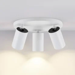 Deckenspot CAN TILT, weiß, Ø 23 cm, 3-flammig, Metall, GU10