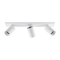 Deckenspot CAN TILT, weiß, 48 x 9 cm, 3-flammig, Metall GU10