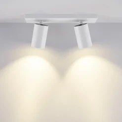 Deckenspot CAN TILT, weiß, 31 x 9 cm, 2-flammig, Metall GU10