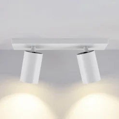 Deckenspot CAN TILT, weiß, 31 x 9 cm, 2-flammig, Metall GU10