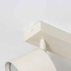 Deckenspot Chloe verstellbar zweiflammig, beige