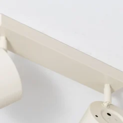Deckenspot Chloe verstellbar zweiflammig, beige