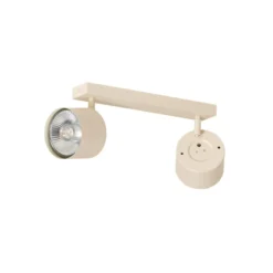 Deckenspot Chloe verstellbar zweiflammig, beige