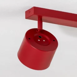 Deckenspot Chloe verstellbar zweiflammig, rot