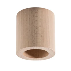 Deckenspot Eve, buche, Holz, Ø 8 cm, GU10