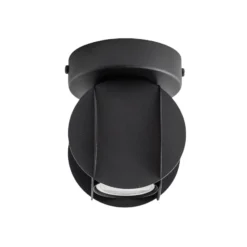 Deckenspot GAMBIT, schwarz, Ø 10 cm, Metall, GU10-LED