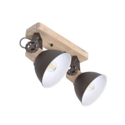 Deckenspot Gearwood, 2-flammig, anthrazit