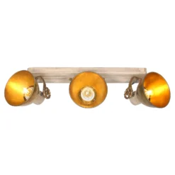 Deckenspot Gearwood, 3-flammig bronze