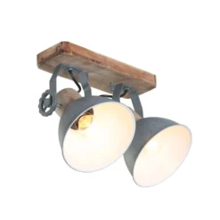 Deckenspot Gearwood, 2-flammig, grau