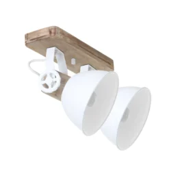 Deckenspot Gearwood, 2-flammig, weiß