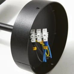 Deckenspot Leda 3, dreiflammig, schwarz