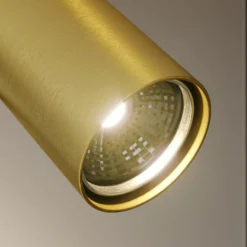 Deckenspot Leda 3, dreiflammig, schwarz-gold