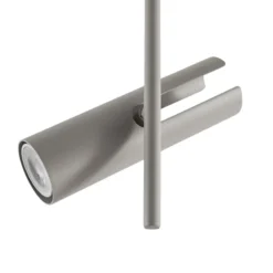 Deckenspot Leda 3, taupe, 3-flammig, Stahl, GU10, Höhe 76 cm