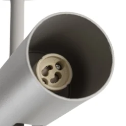 Deckenspot Leda 2, taupe, 2-flammig, Stahl, GU10, Höhe 55 cm