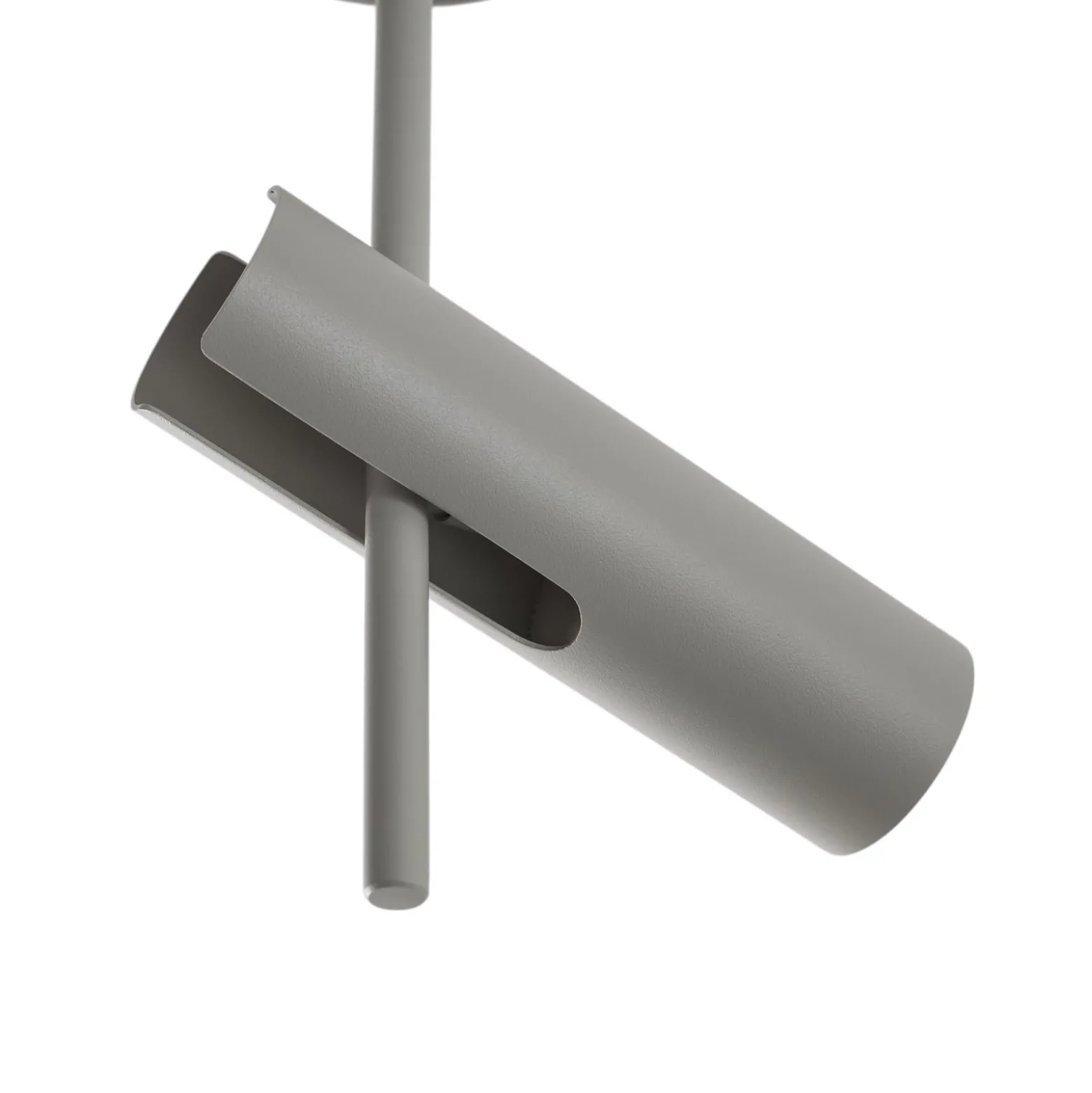 Deckenspot Leda 1, taupe, 1-flammig, Stahl, GU10, Höhe 34 cm