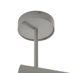 Deckenspot Leda 1, taupe, 1-flammig, Stahl, GU10, Höhe 34 cm