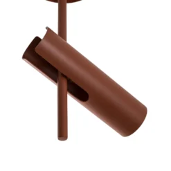 Deckenspot Leda 1, ziegelrot, 1-flammig, Höhe 34 cm
