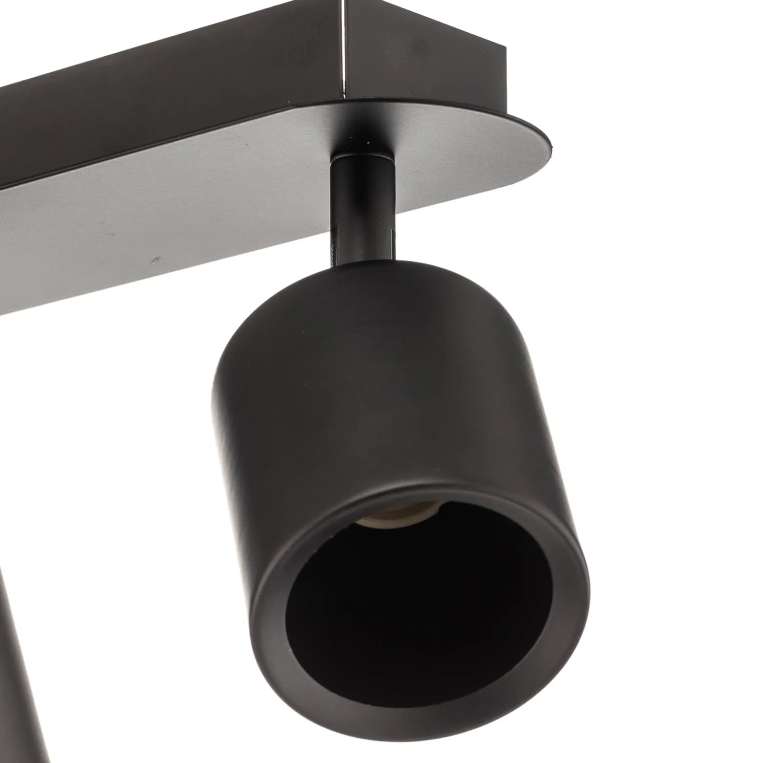 Deckenspot Modo aus Metall, schwarz vierflammig