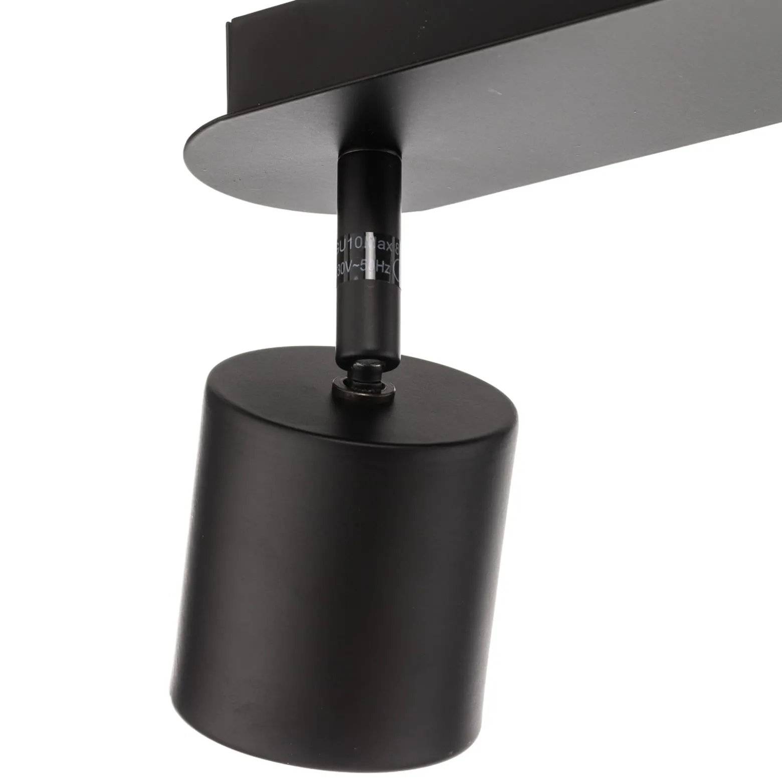 Deckenspot Modo aus Metall, schwarz vierflammig