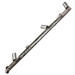 Deckenspot Round, chrom, sechsflammig linear