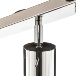 Deckenspot Round, chrom, sechsflammig linear