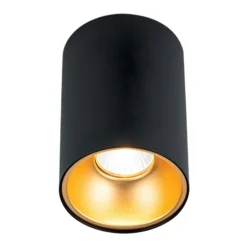 Deckenspot Starlight, rund, schwarz