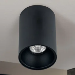 Deckenspot Starlight, rund, schwarz