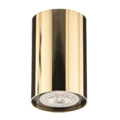 Deckenspot Tesa, messing, Höhe 11 cm