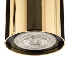 Deckenspot Tesa, messing, Höhe 11 cm