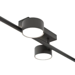 Deckenstrahler Bet, Länge 80 cm, schwarz, Metall, 4-flg.