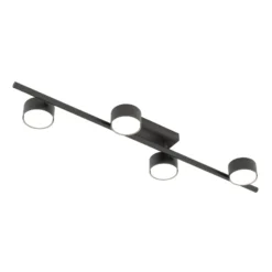 Deckenstrahler Bet, Länge 80 cm, schwarz, Metall, 4-flg.