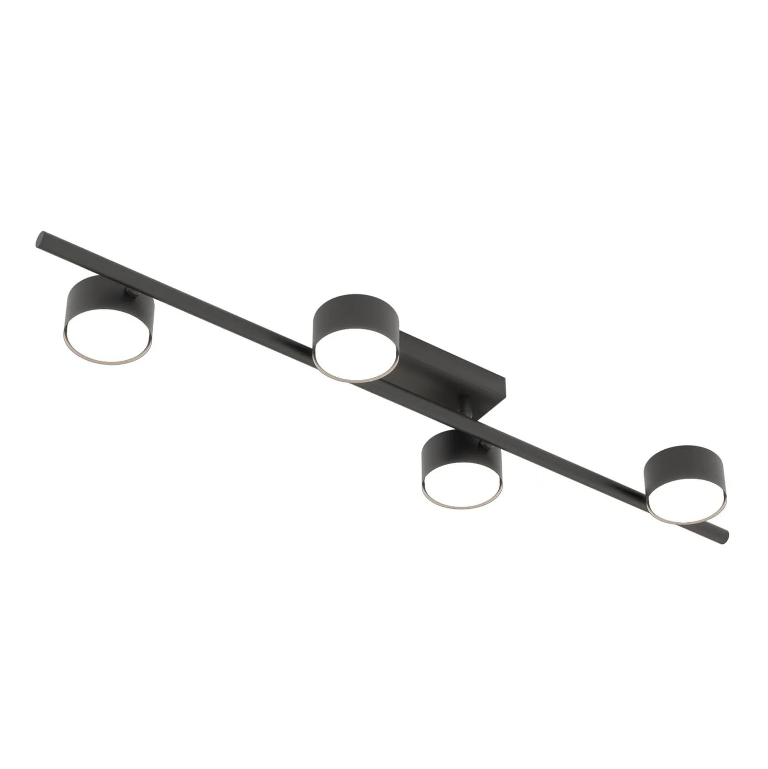 Deckenstrahler Bet, Länge 80 cm, schwarz, Metall, 4-flg.