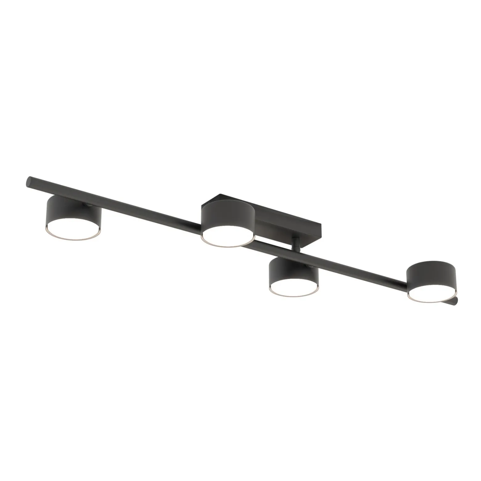 Deckenstrahler Bet, Länge 80 cm, schwarz, Metall, 4-flg.