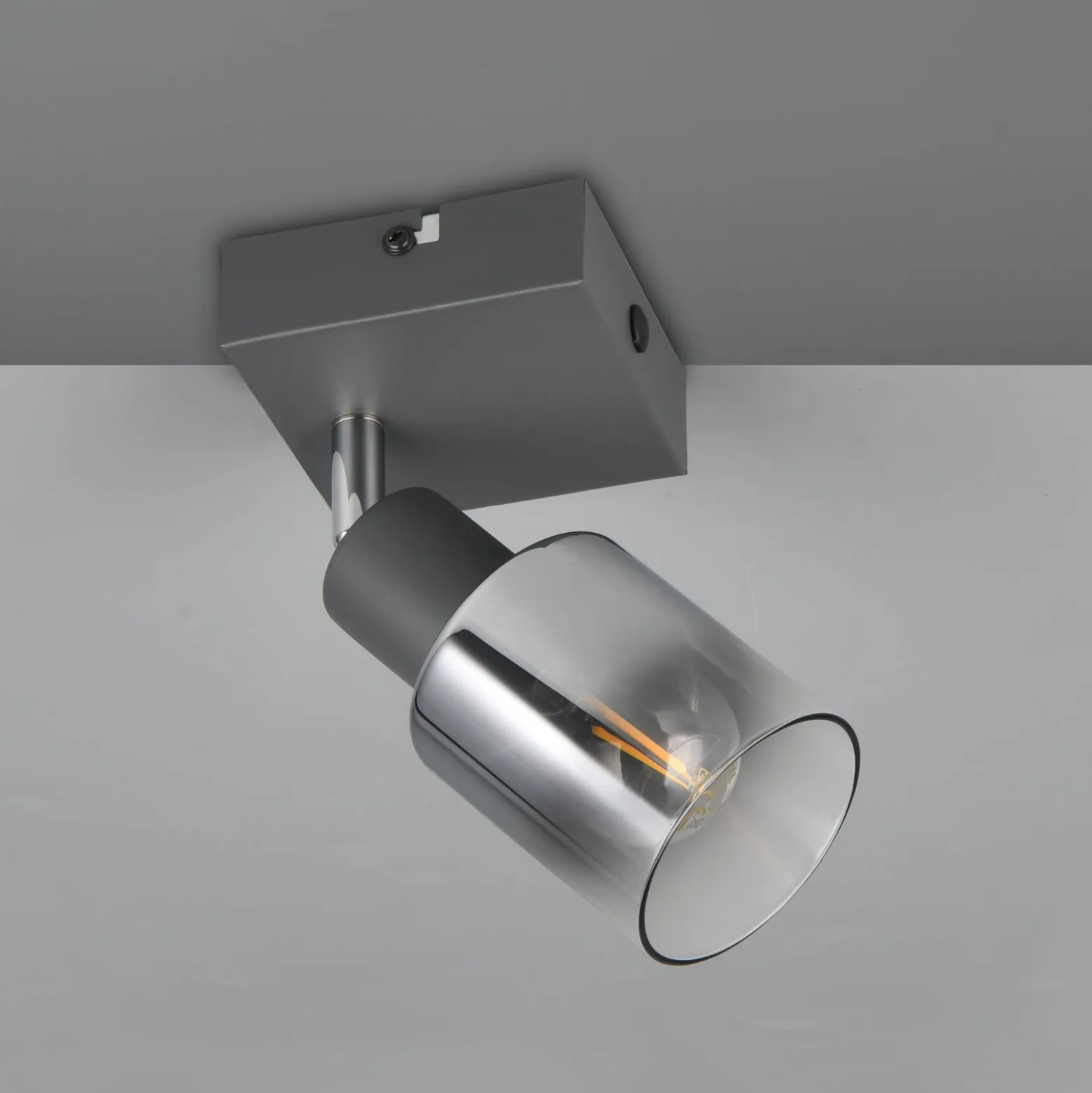 Deckenstrahler Cadiz, 1-flammig, E14, anthrazit