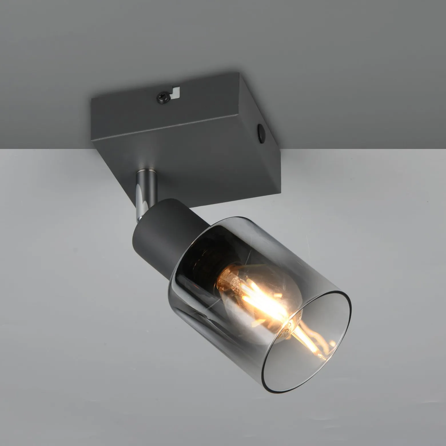 Deckenstrahler Cadiz, 1-flammig, E14, anthrazit