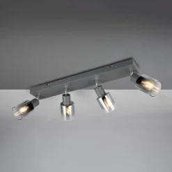 Deckenstrahler Cadiz, 4-flammig, E14, anthrazit