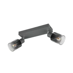 Deckenstrahler Cadiz, 2-flammig, E14, anthrazit