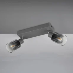 Deckenstrahler Cadiz, 2-flammig, E14, anthrazit