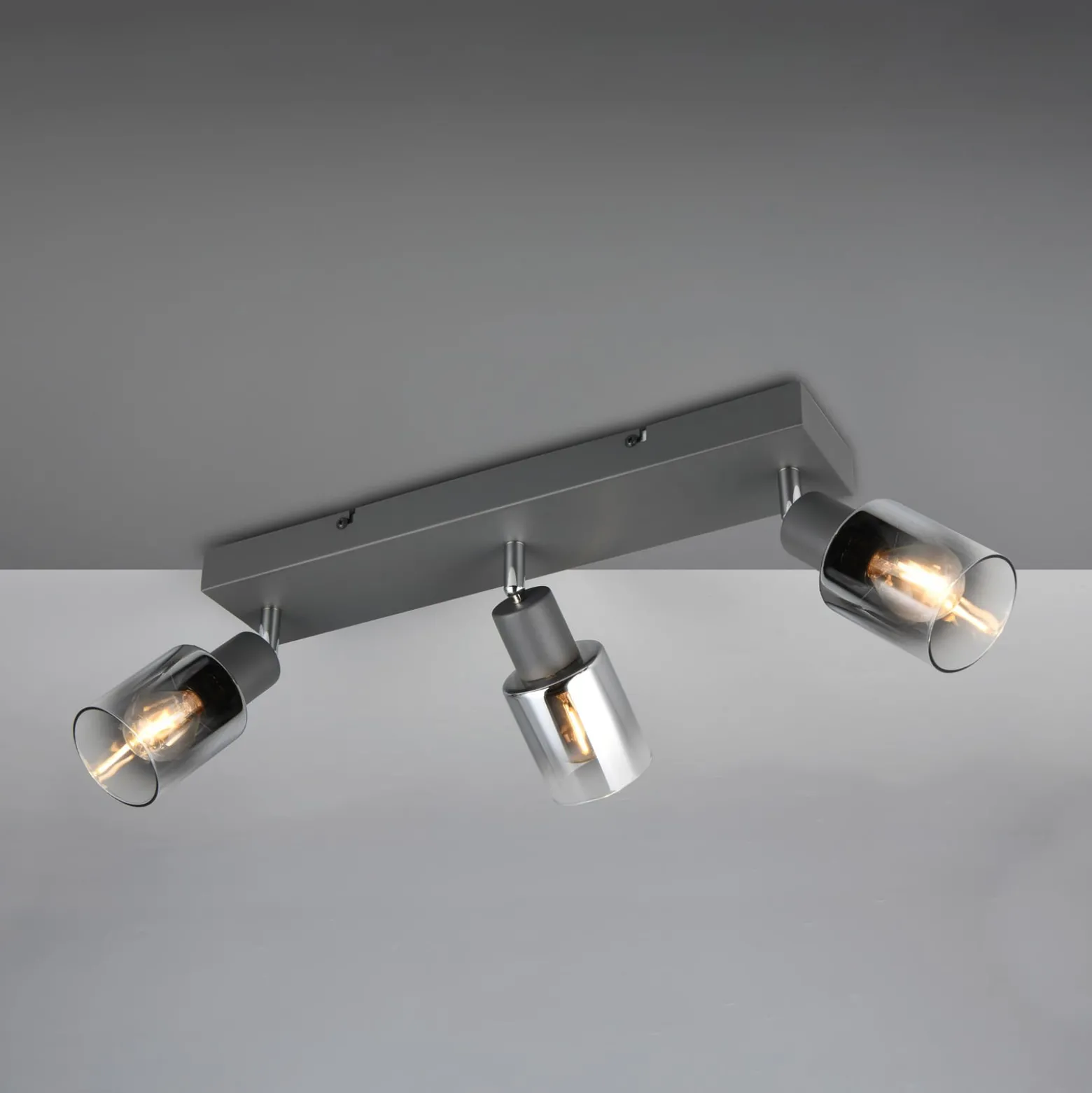 Deckenstrahler Cadiz, 3-flammig, E14, anthrazit
