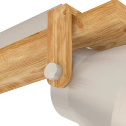 Deckenstrahler Cawton, Länge 58,5 cm, stahl/braun, 2-flg.