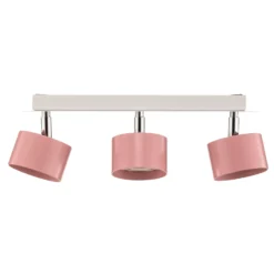 Deckenstrahler Cloudy dreiflammig rosa